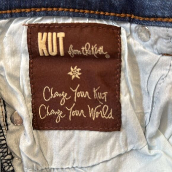 Kut From The Kloth Janet Ankle Skinny Lightly Distressed Size 4 - Picture 7 of 8